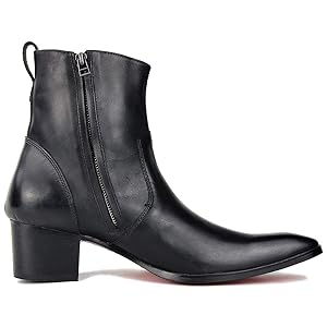 Amazon.com | OSSTONE Dress Boot for Men Leather Chukka